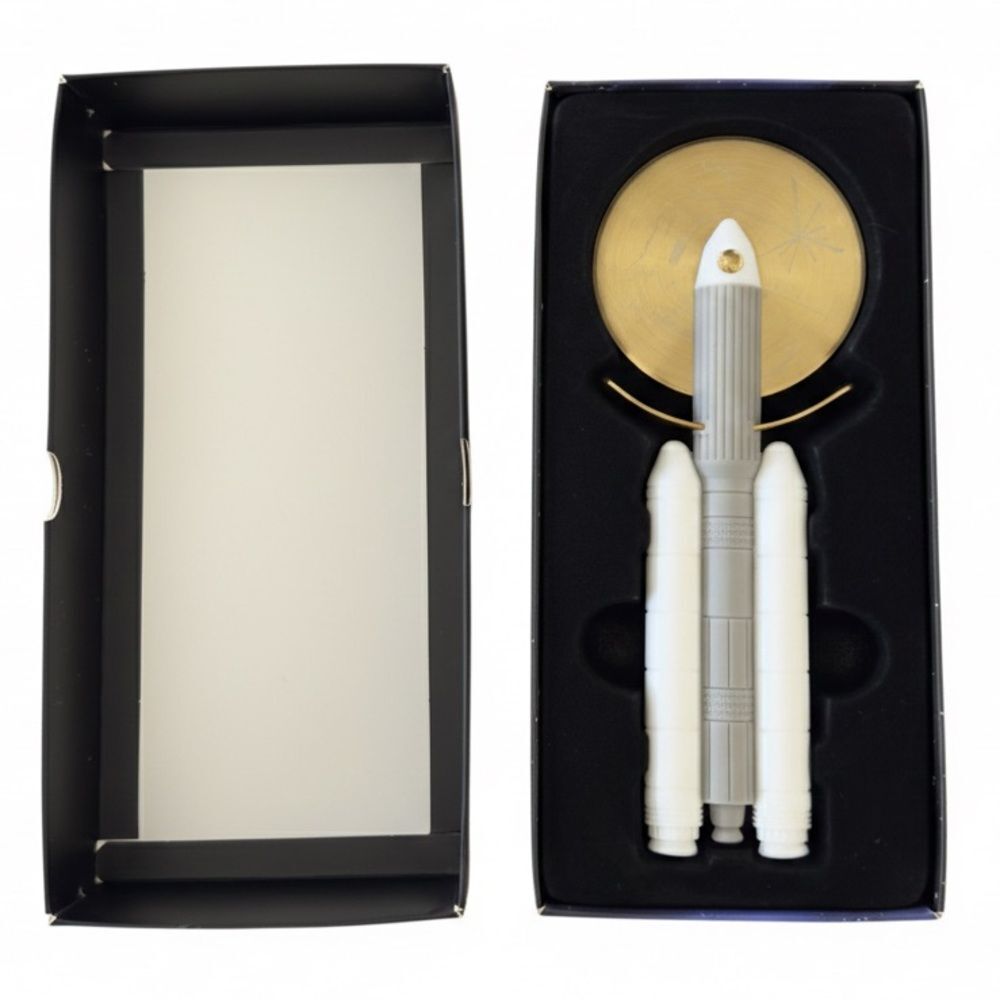 Golden Record Pizza Cutter The Curiosity Box Collectible. NEW IN BOX.